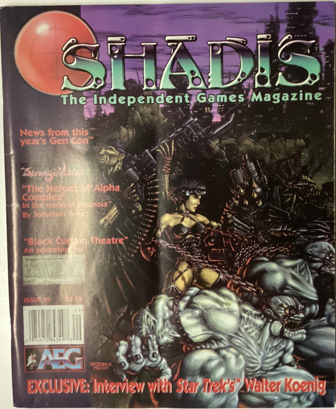 Shadis Magazine #29 RPG Fanzine Vampire Masquerade Walter Koenig Interview B5
