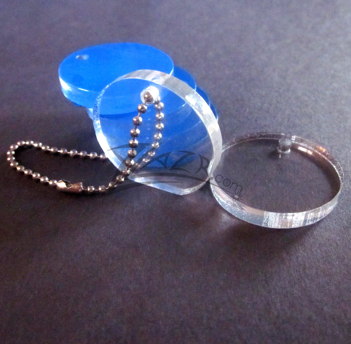 100 1"x1/8" Acrylic Circle Disc Plexiglass Plastic Keychain hole Art Craft SAVE