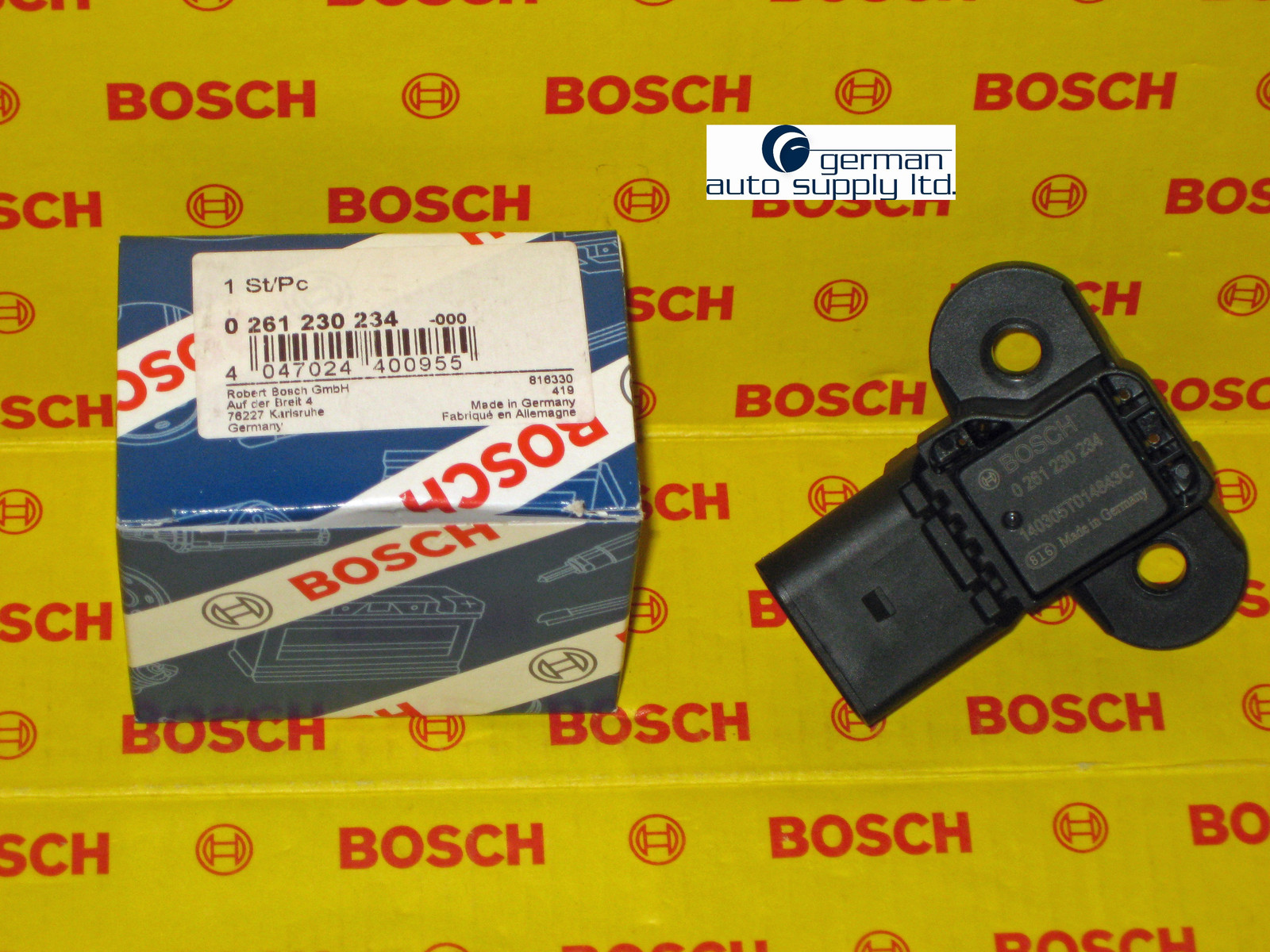 Audi, Volkswagen Manifold Absolute Pressure Sensor - BOSCH - 0261230234 - VW MAP