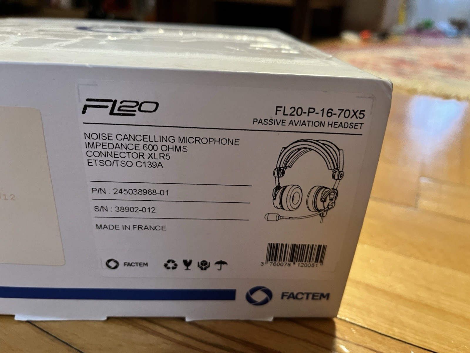 New Factem FL20-P-16-70X5 Headset