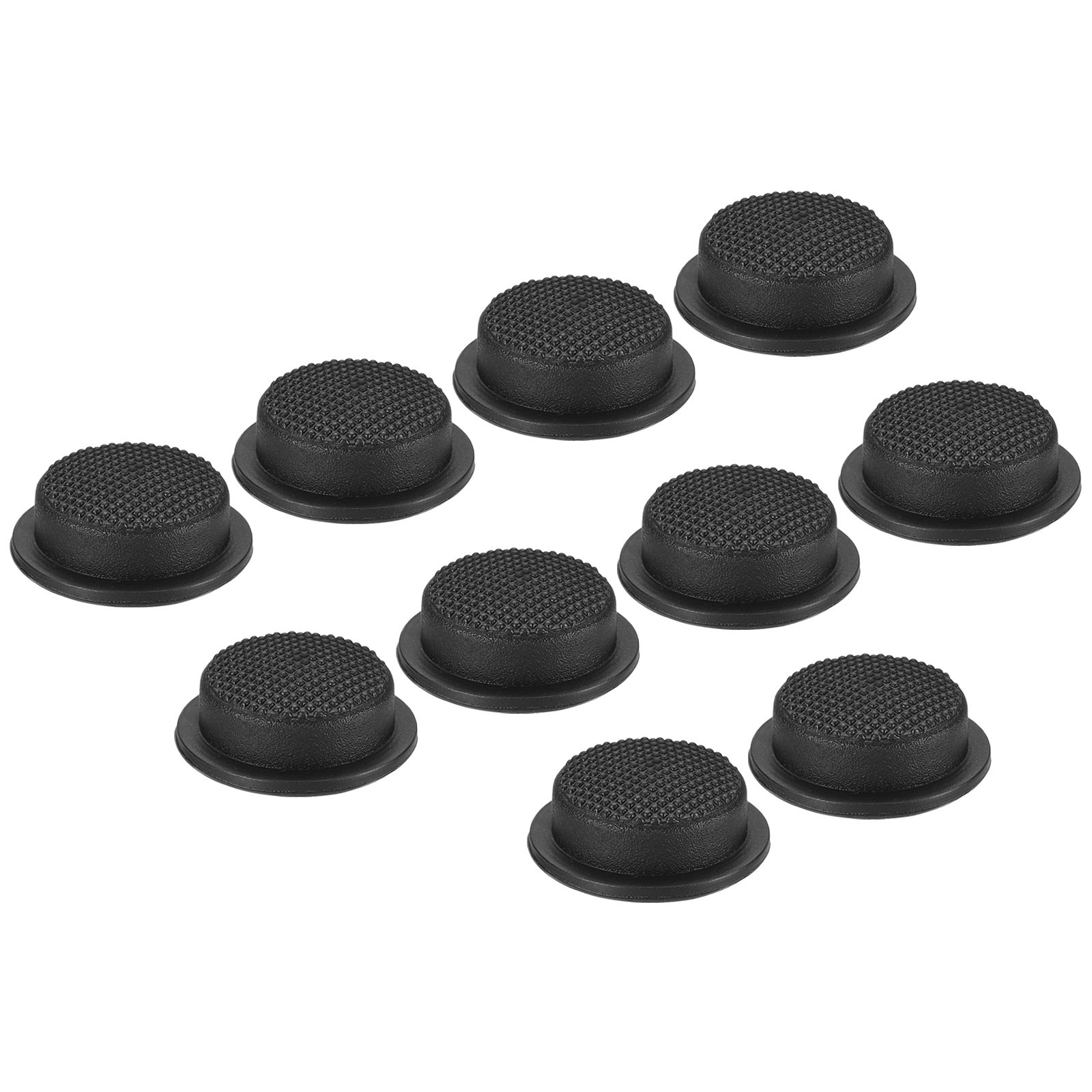 0.63" LED Flashlight Switch Cap, 10 Pcs Silicone Soft Boot Cover, Black