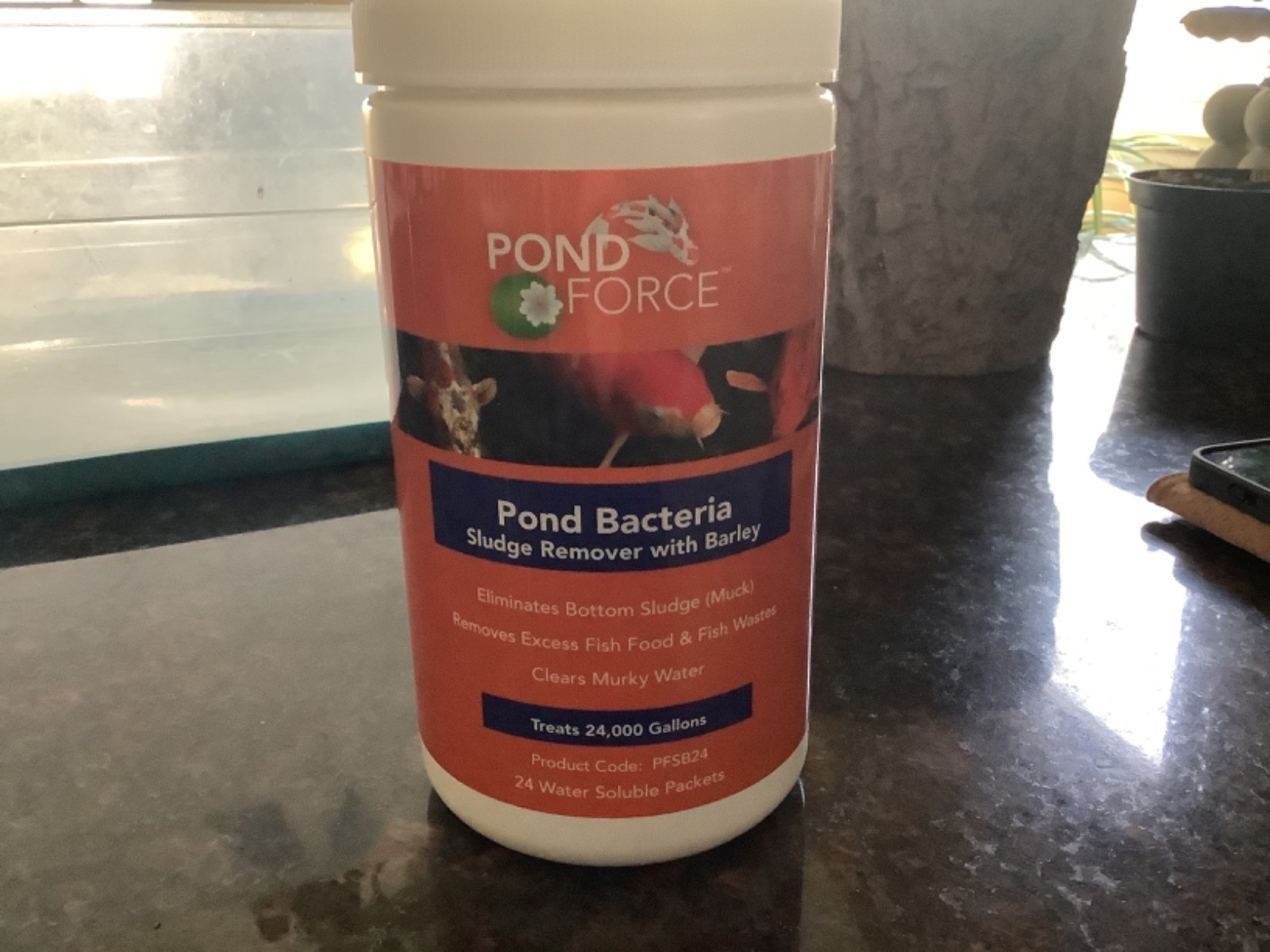 POND FORCE pond bacteria, sludge remover and barley 24 packets