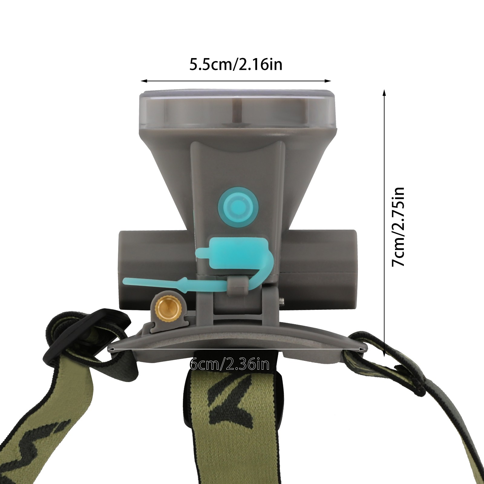 LED Rechargeable Diving Headlamp Head-mounted Diving Light 500lm Diving Light
