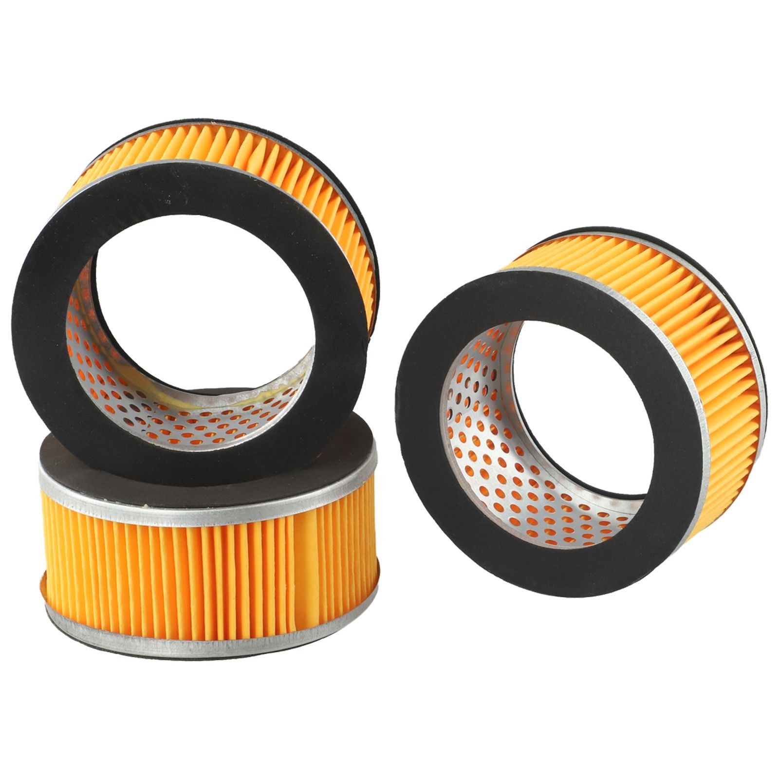 Yellow Cylinder Shape Air Compressor Element Filters Assembly Set Replacement