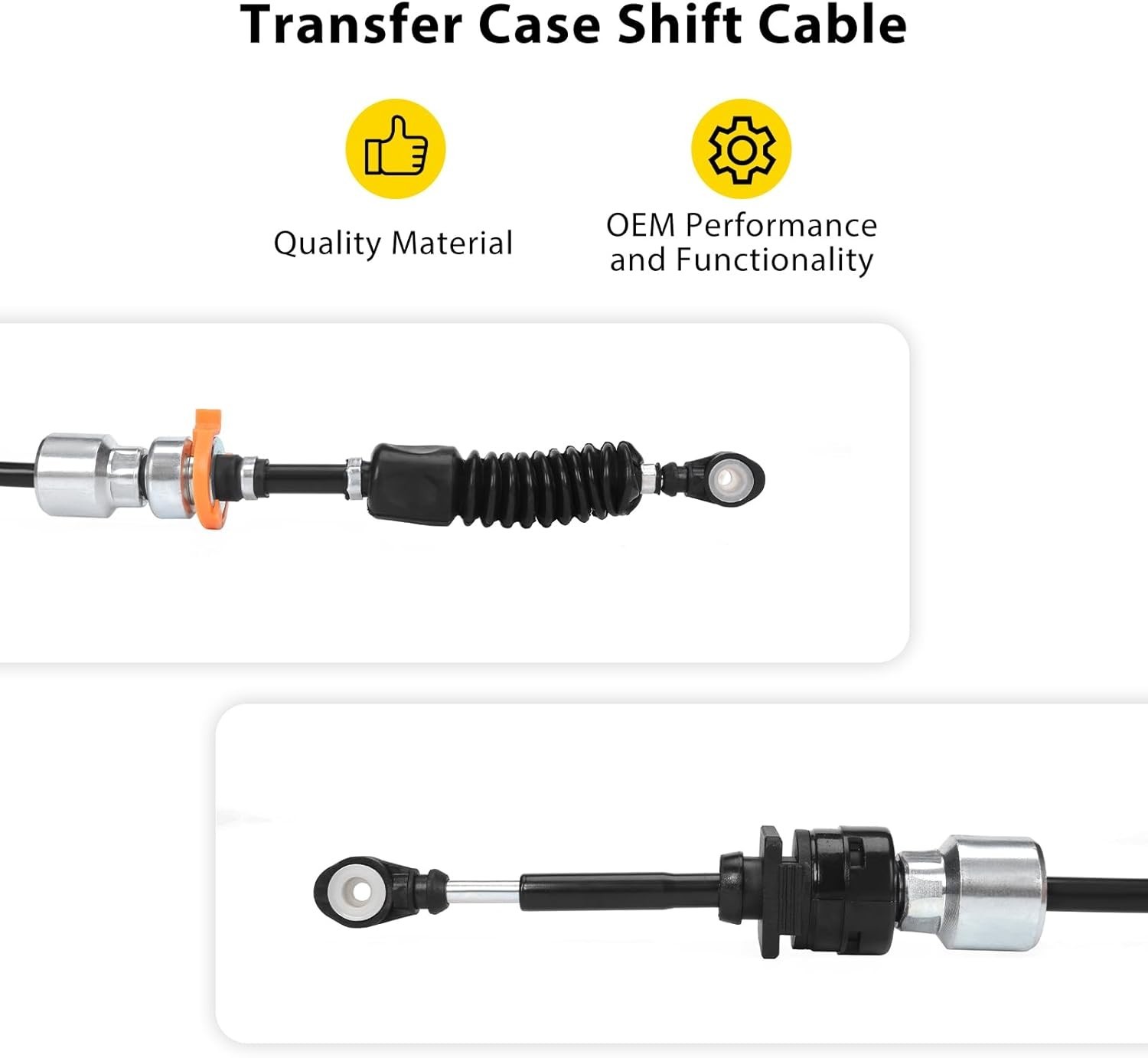 Enhance Shifting Experience: Jeep Wrangler 4x4 Shift Cable Compatible 2007-2011