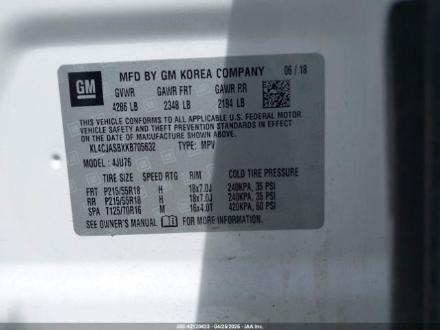 Speedometer MPH Opt Umn ID 42673245 Fits 19 ENCORE 710540