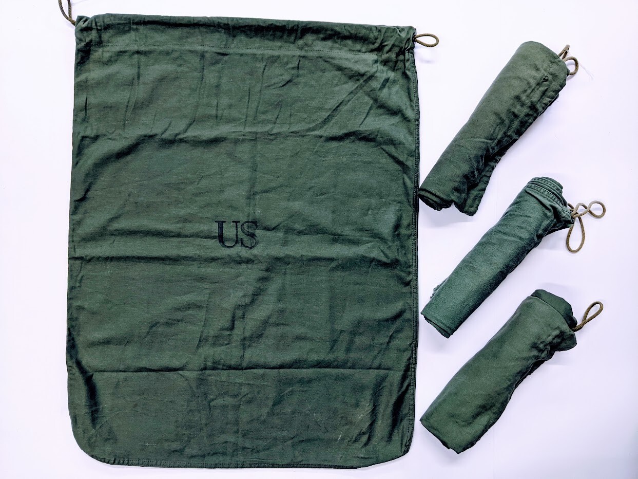4 of US Military BARRACKS BAG OD Green 100% Cotton Large Laundry Bag 