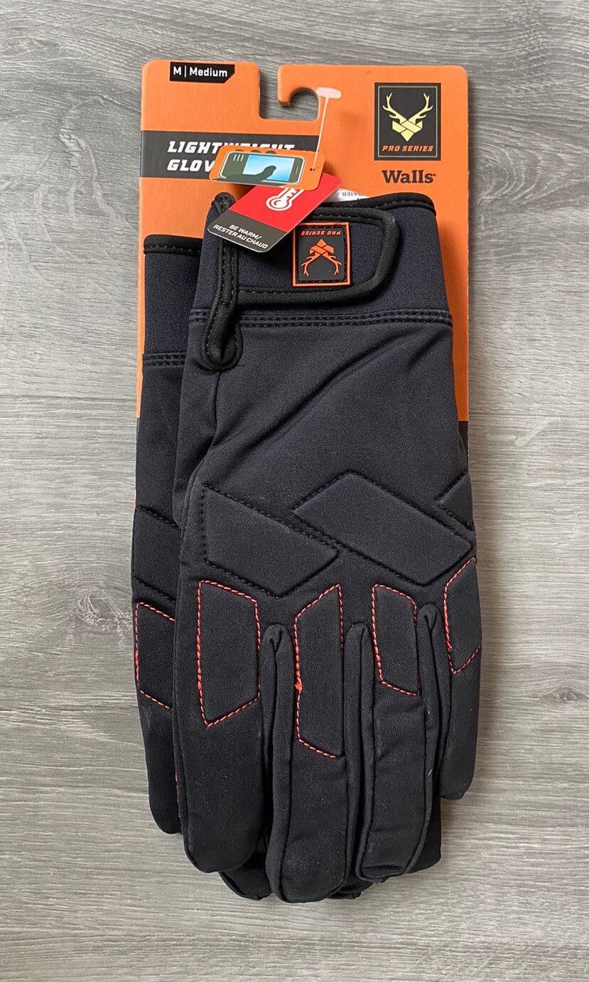 Brand New Walls Pro Series lightweight glove Touchscreen medium Black Orange