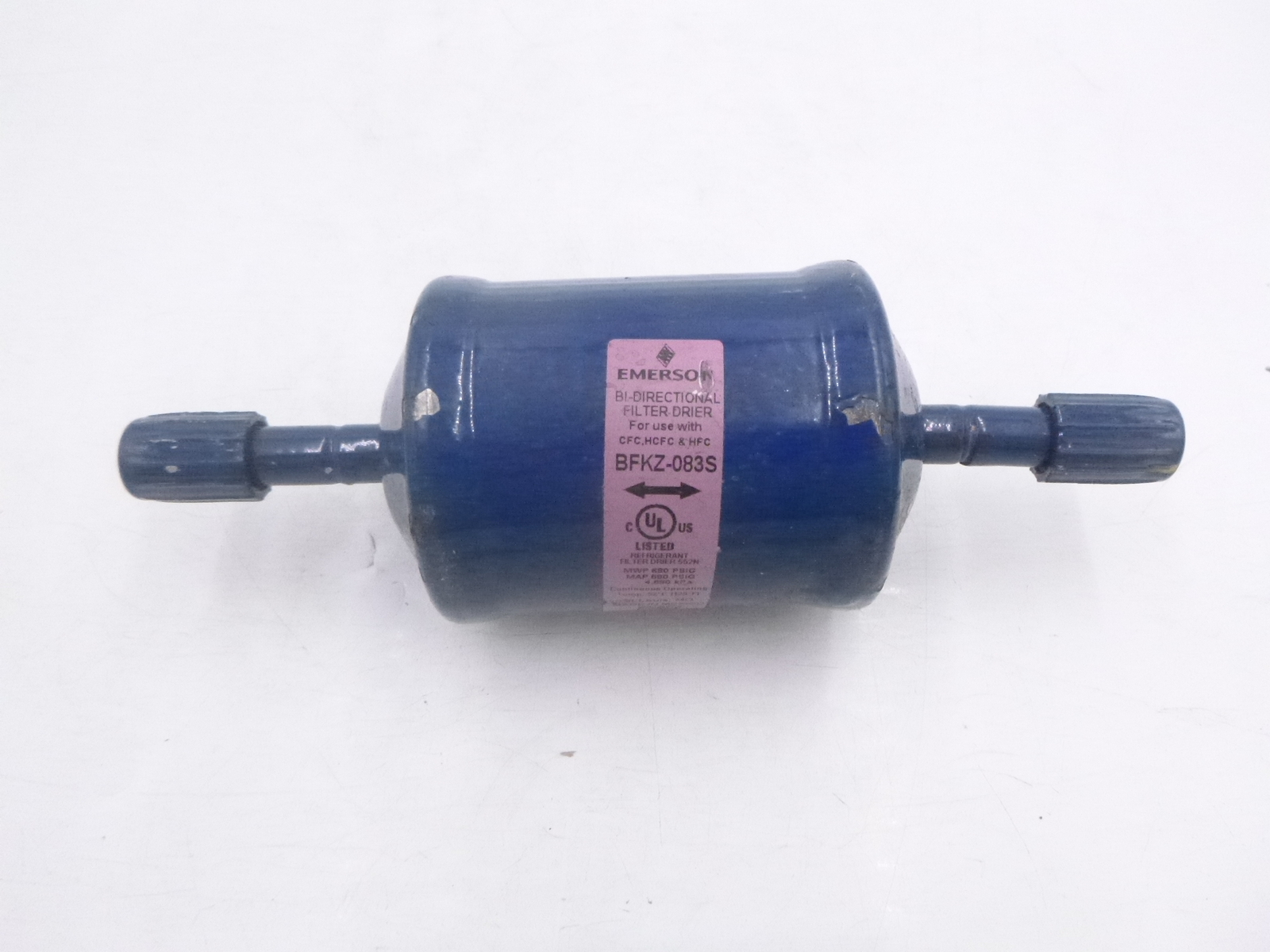 Emerson BFKZ-083S Bi-Directional Filter Drier Blue 680 PSIG