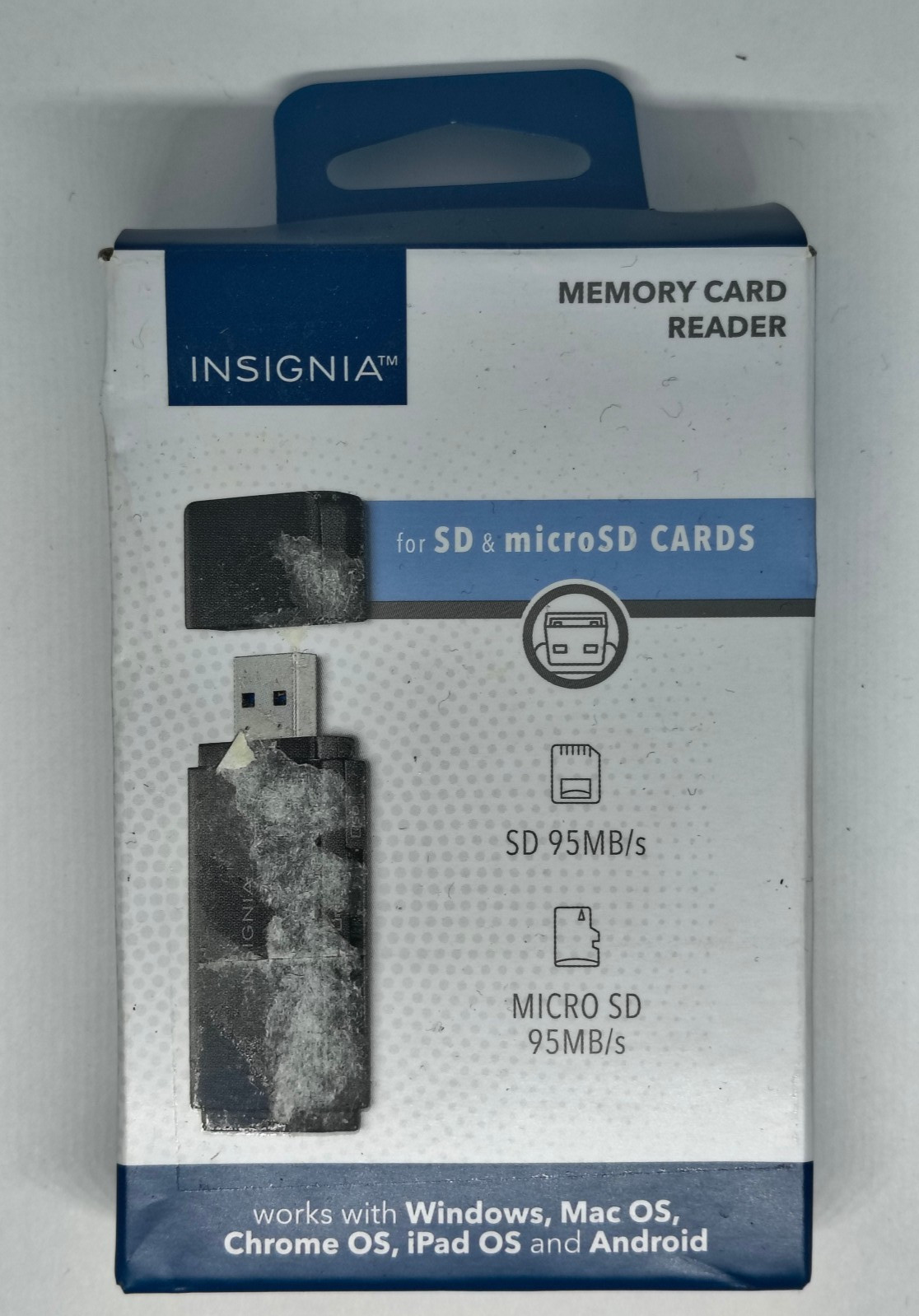 Insignia USB 3.0 SD and microSD Memory Card Reader - Black