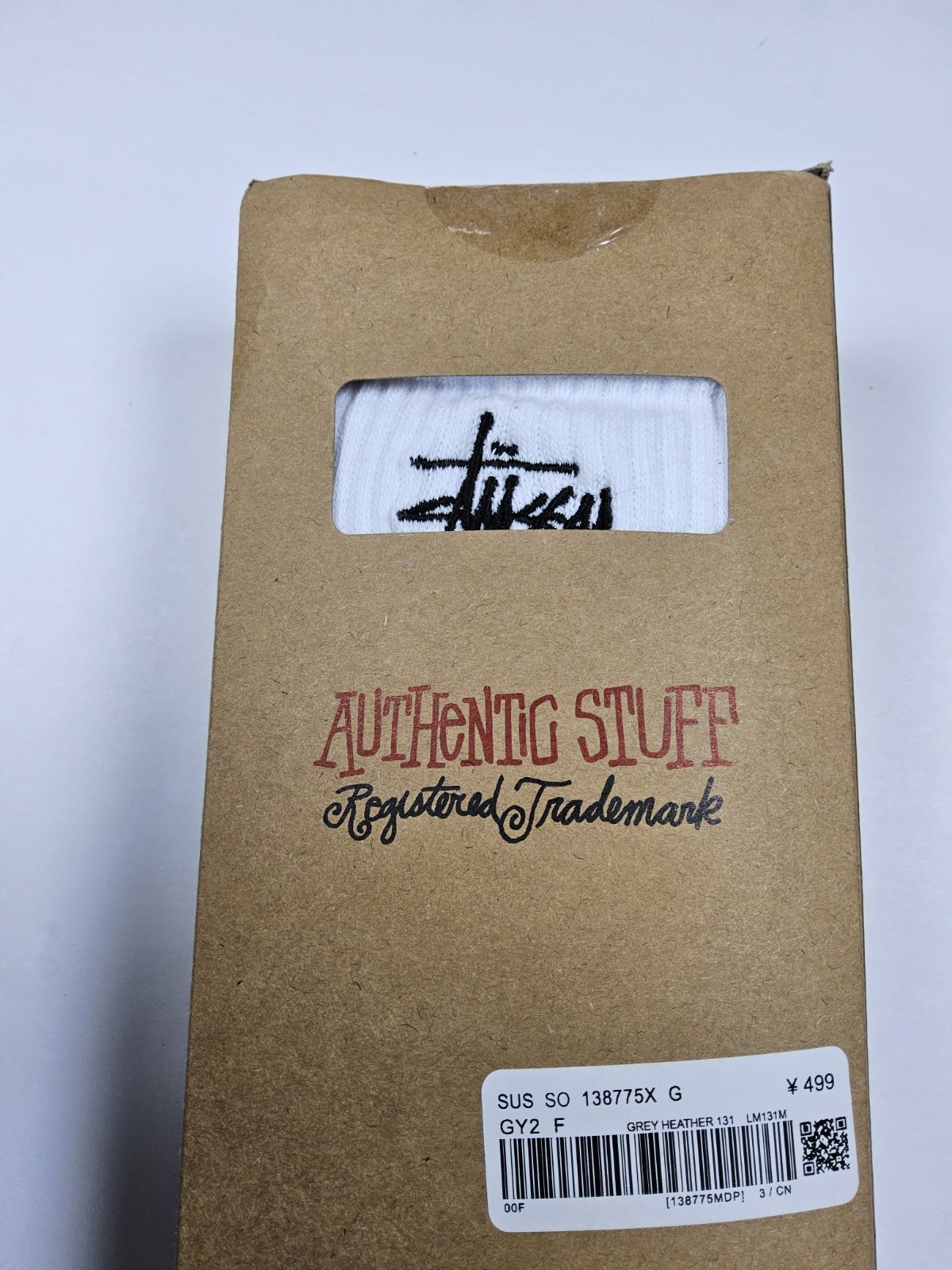 Stussy Stock Crew Socks 3 Pair Pack White Size 8-13