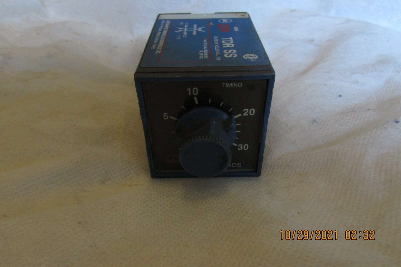 ATC Series 319 Adjustable Time Delay Relay Timer 0-30 Seconds TDR