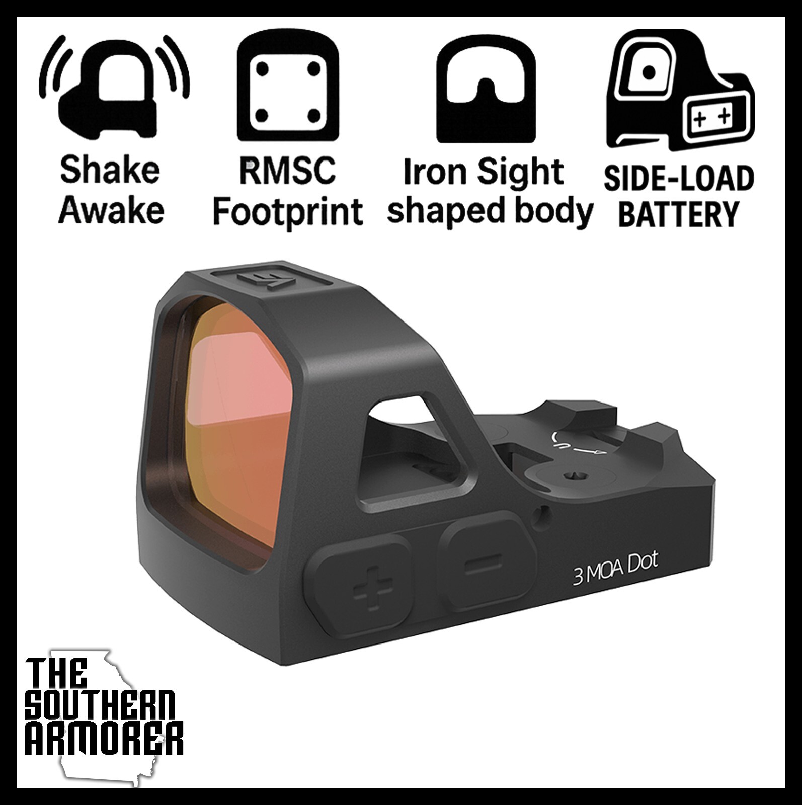 2025 SHAKE AWAKE RED DOT 3 MOA RMSc Staccato®: CS, C2, C, P, XC, XL DIRECT FIT