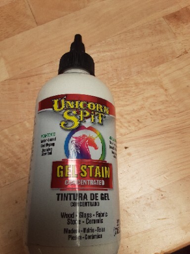 Unicorn Spit Gel Stain & Glaze 8 oz White Ning Paint by Eclectic USA Made