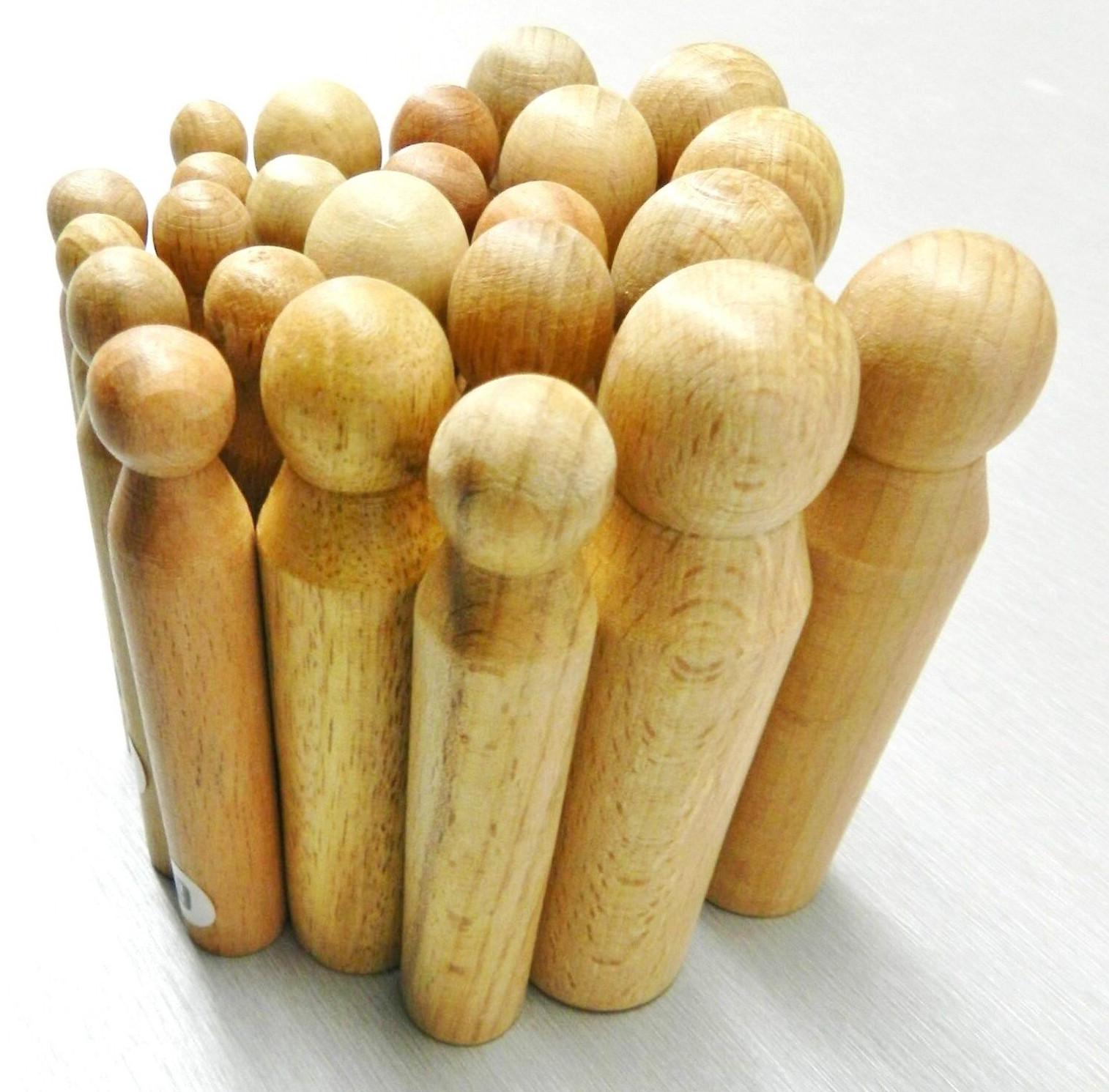 Wood Dapping Punch Set 24 Pc Wooden Jewelry Making Tools Punches Size 9.5 - 24mm