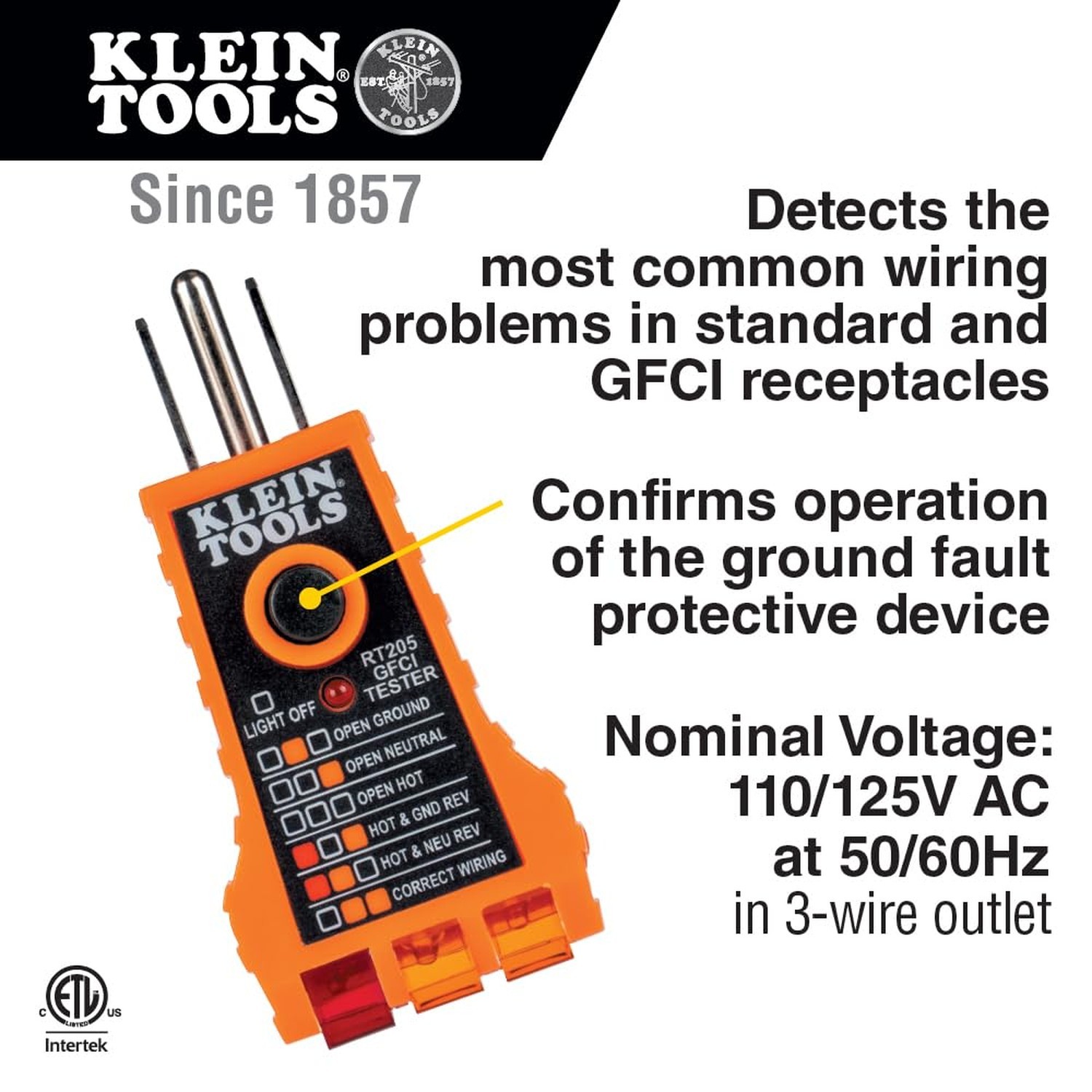 Klein Tools NCVT1PKIT Electrical Tester Kit with Non-Contact Low Voltage Test...