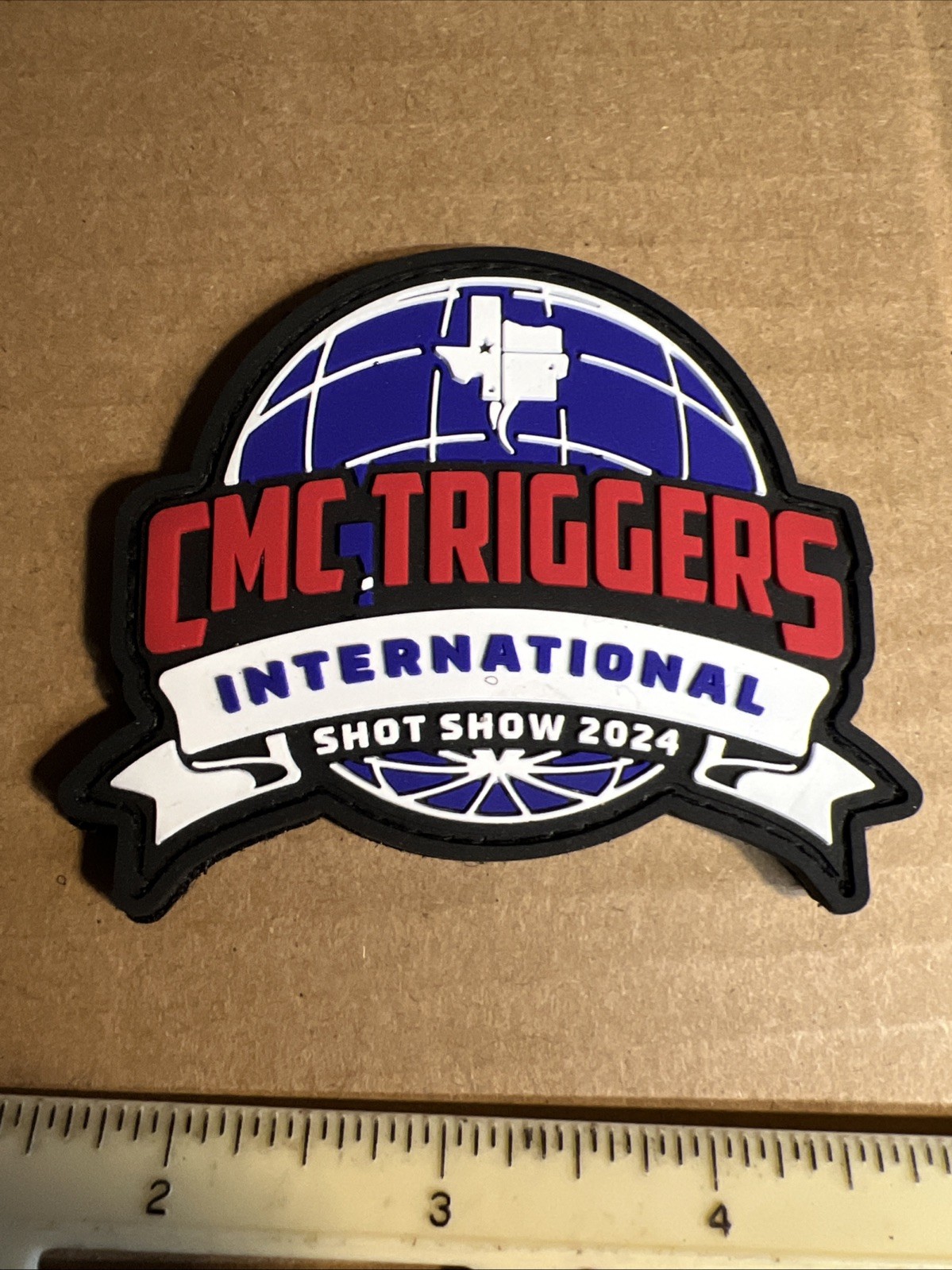 SHOT Show 2024 CMC Triggers "Vegas Neon Sign" PVC patch Hook Loop NEW TACTICAL