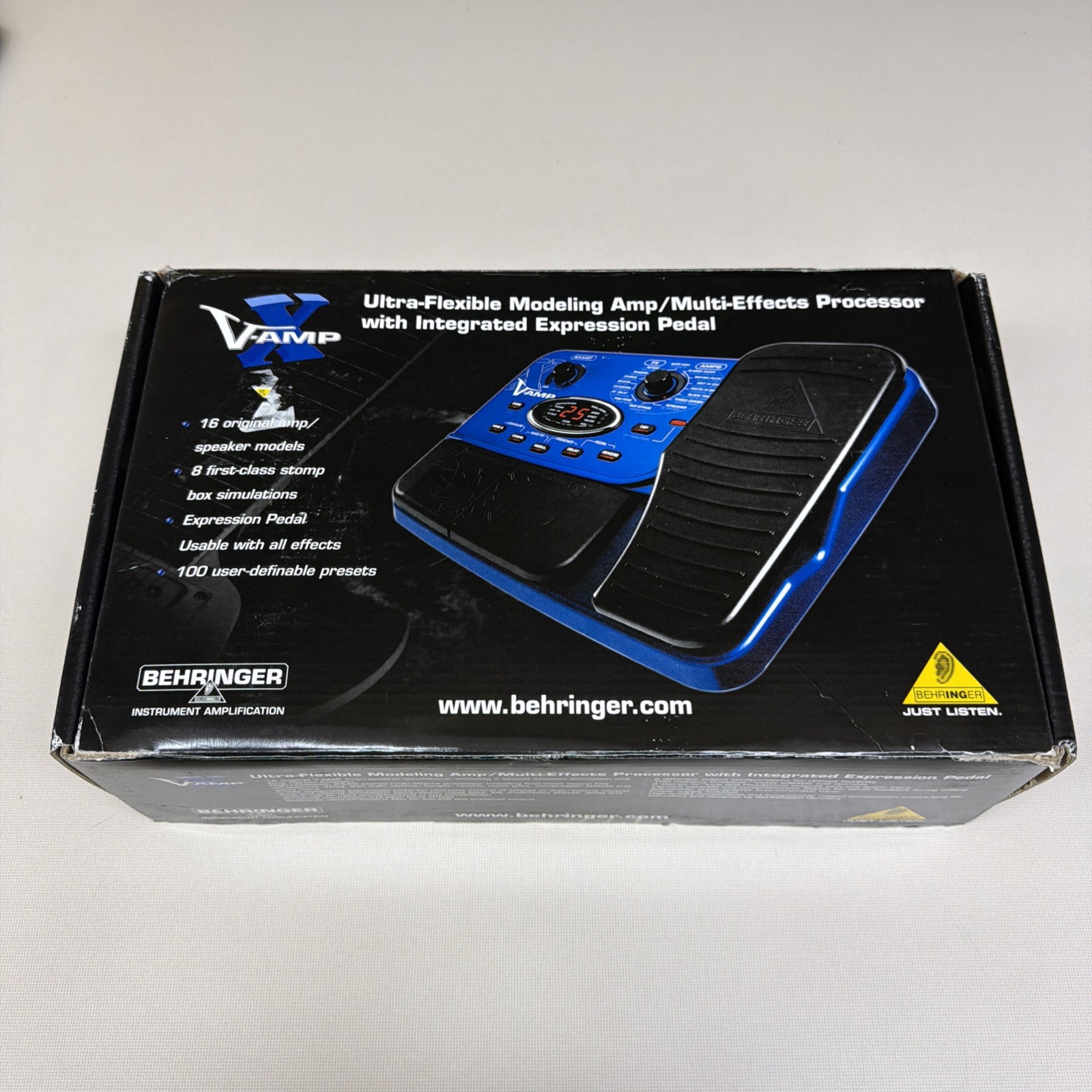 Behringer V-AMP X LX1-X Guitar Multi-Effects Amp Modeler w/ Expression Pedal...