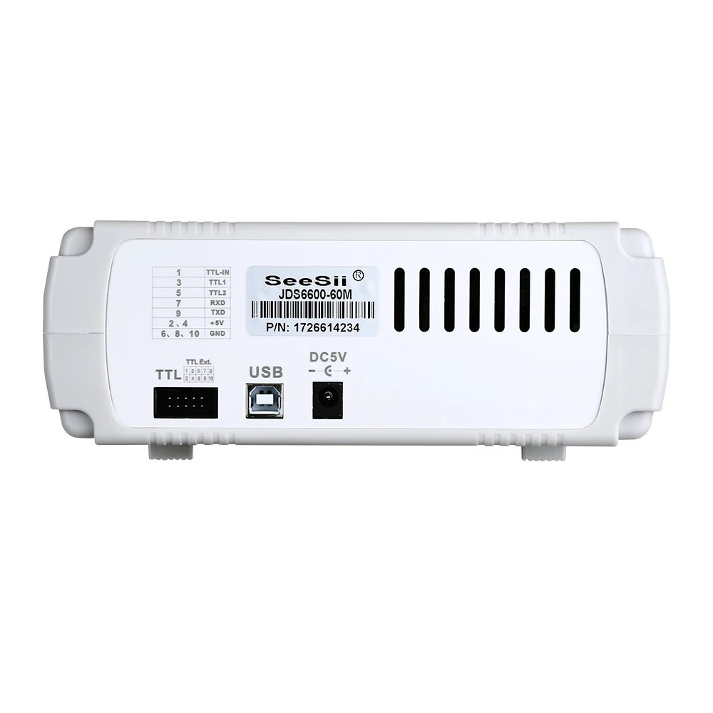SeeSii DDS Signal Generator Counter 60MHz 200MSa/s Function Frequency Meter