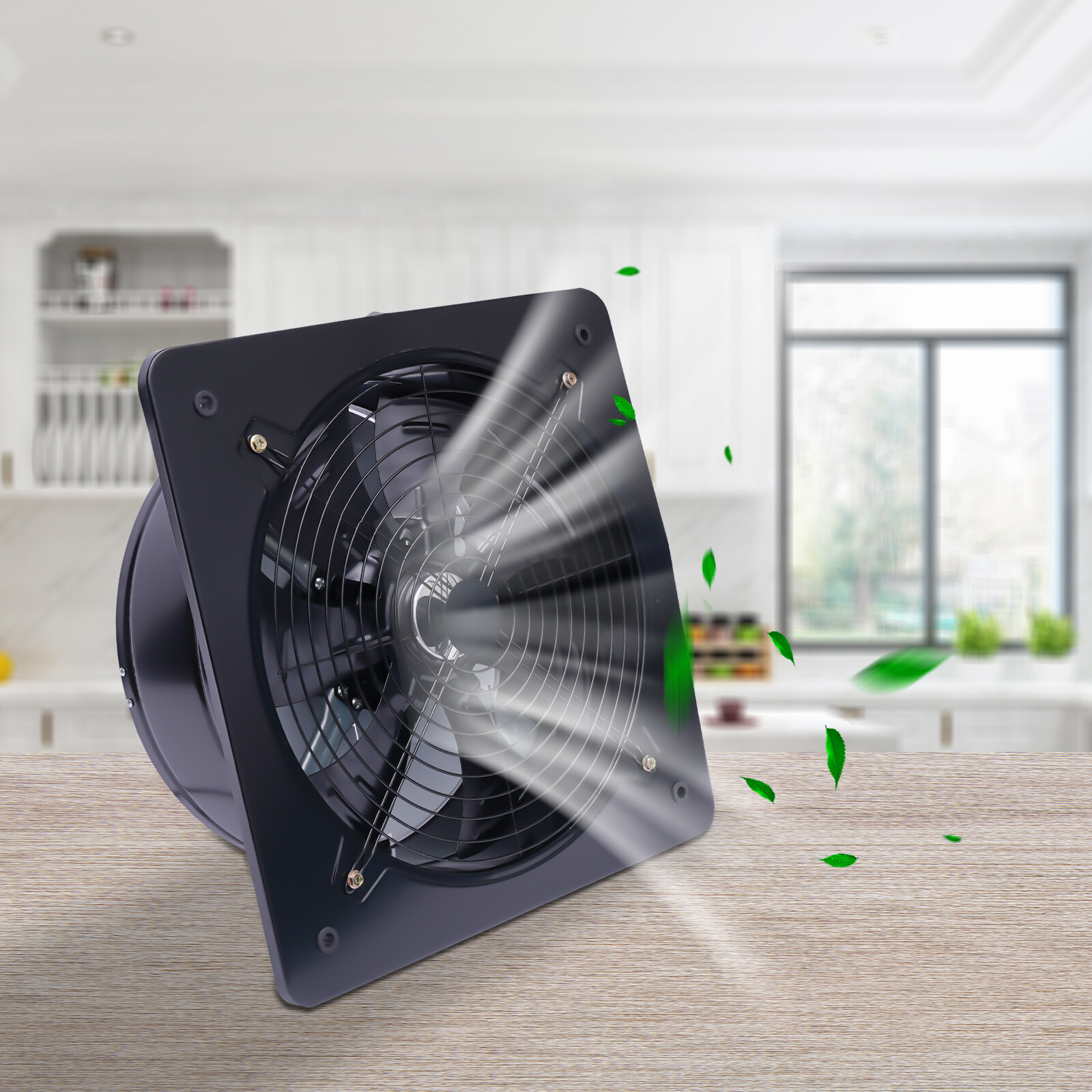 16" Ventilation Extractor Air Blower Fan Exhaust Wall Mounted Kitchen Industrial