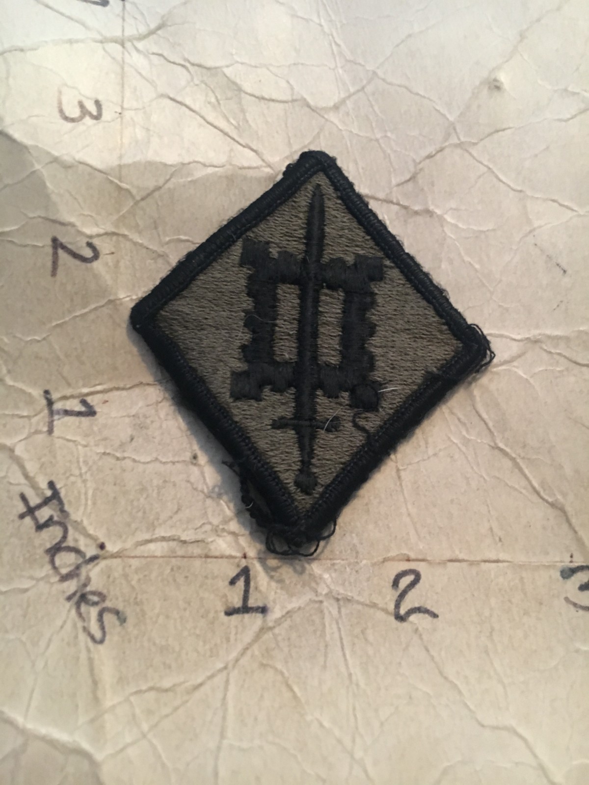 US Army 18th Engineer Brigade m/e subdued patch 10/9/25