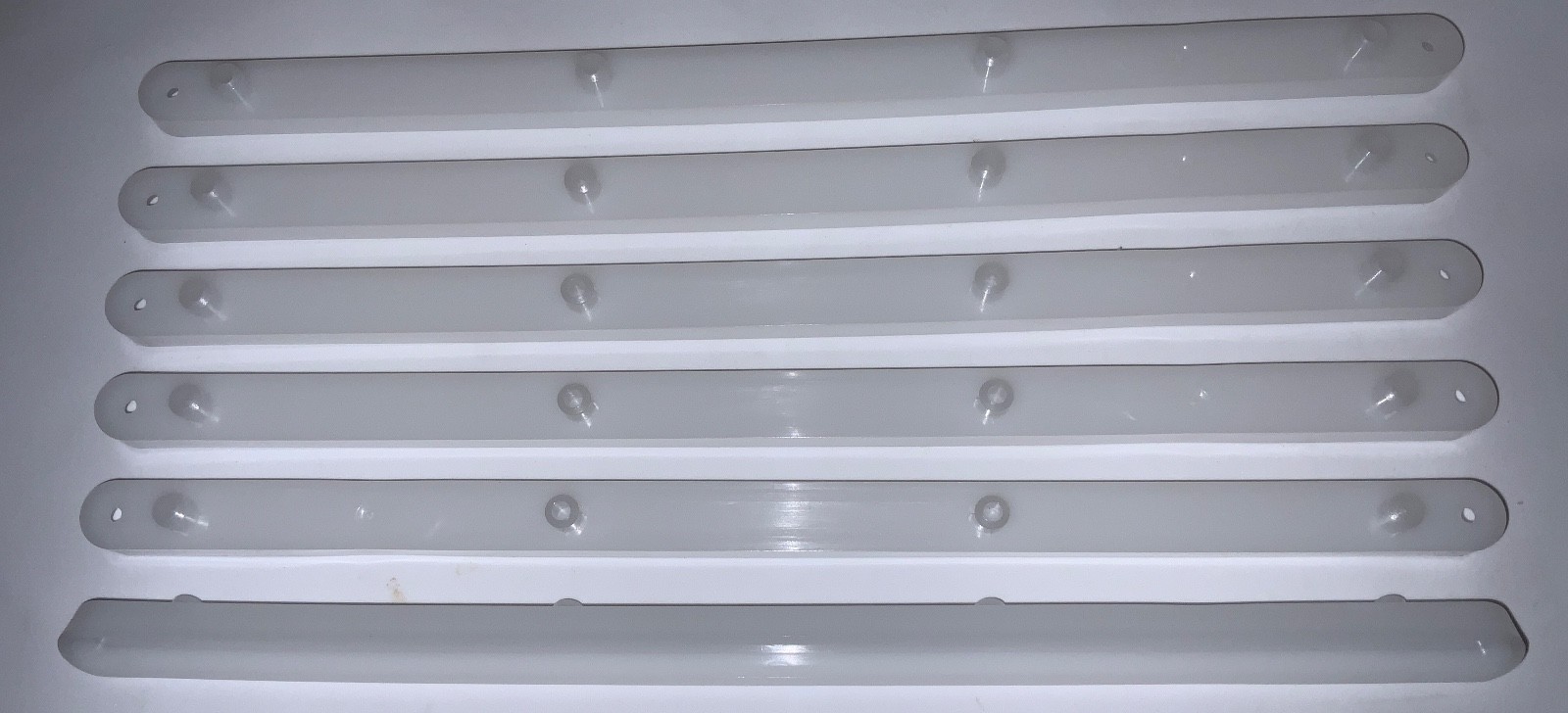 IKEA KULLEN Dresser drawer runner 12.5 ", Part # 149842 white (6 pack) - NEW