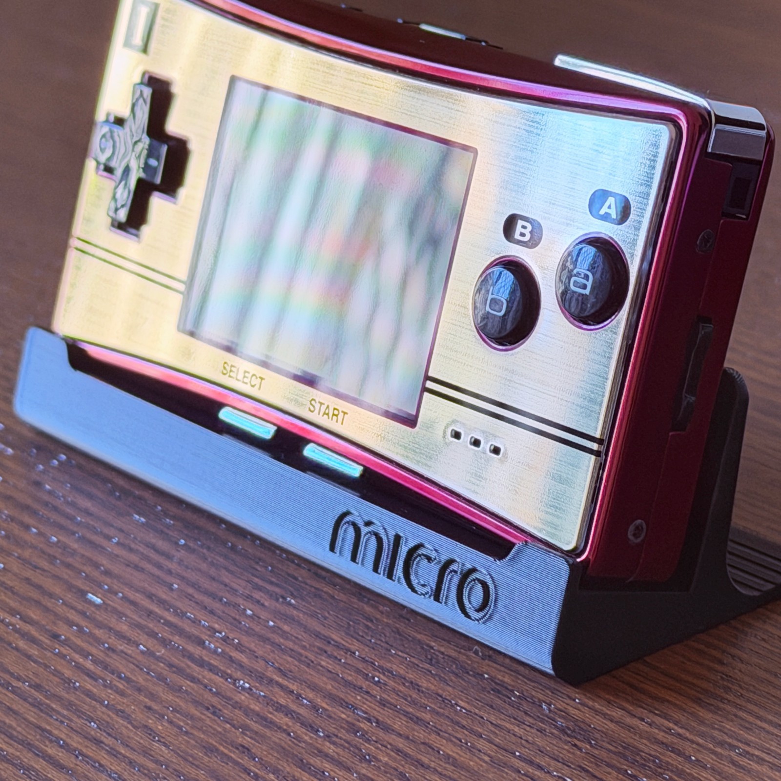 GameBoy micro Display Stand | Minimalist Holder for Game Boy Micro