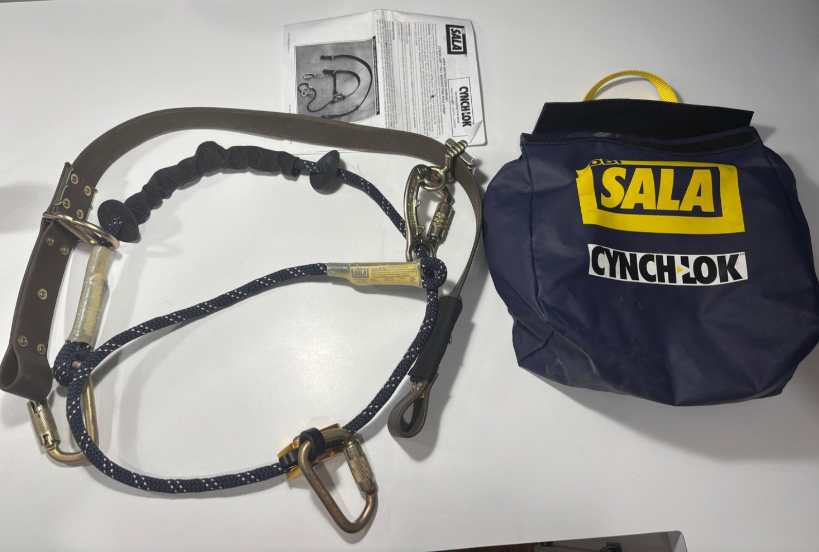 DBI-SALA Cynch-Lok Pole Fall Restricting System w/1200113 Lanyard, 1200110 Strap