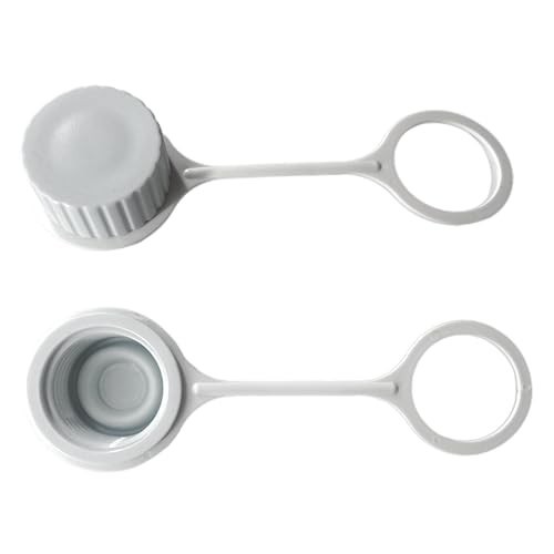 Replacement Threaded Drain Plug Cap with Tether for Igloo Coolers 2 Pack White