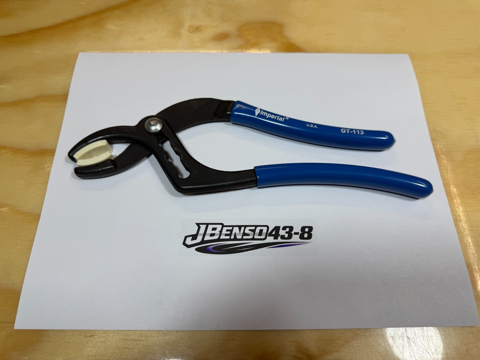 Imperial Tools NEW Blue Soft Grip Slip Joint Soft Non Marring Pliers GT-113