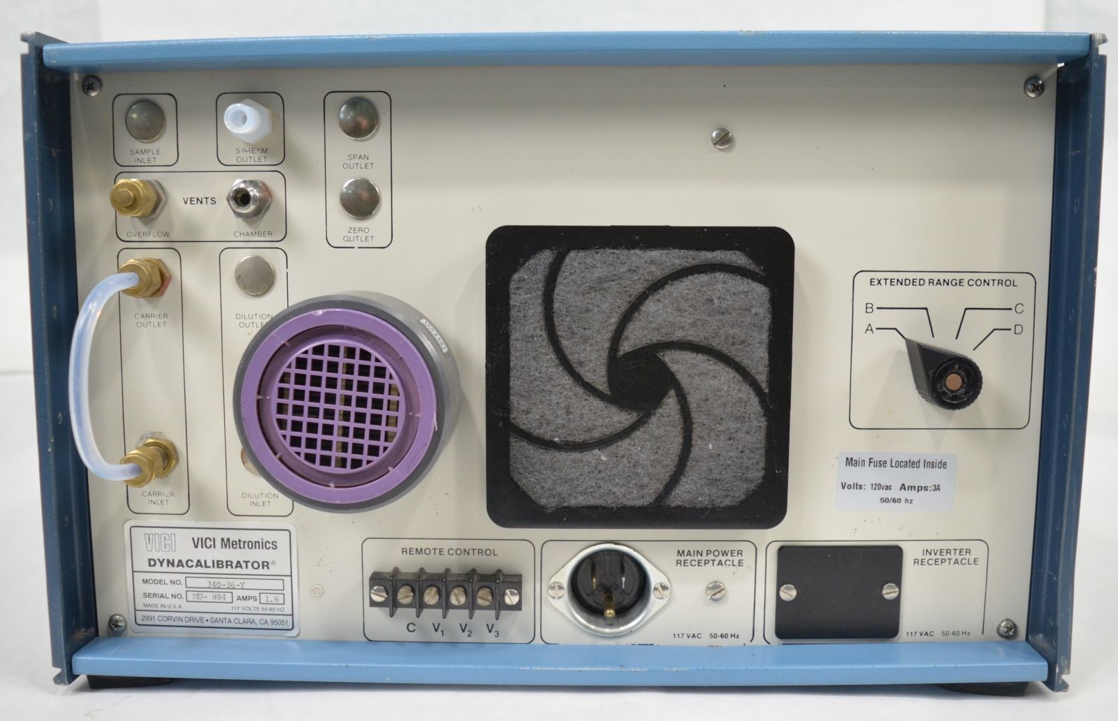 VICI Metronics Model 340 Dynacalibrator Calibration Gas Generator
