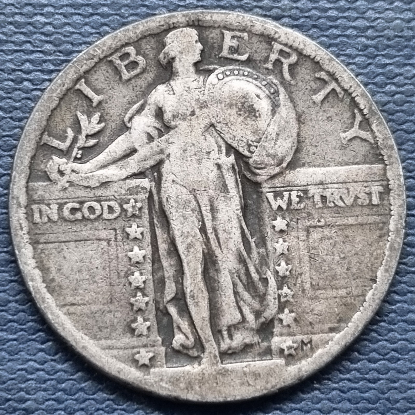 1920 Standing Liberty Quarter 25c Nicely Circulated #101713