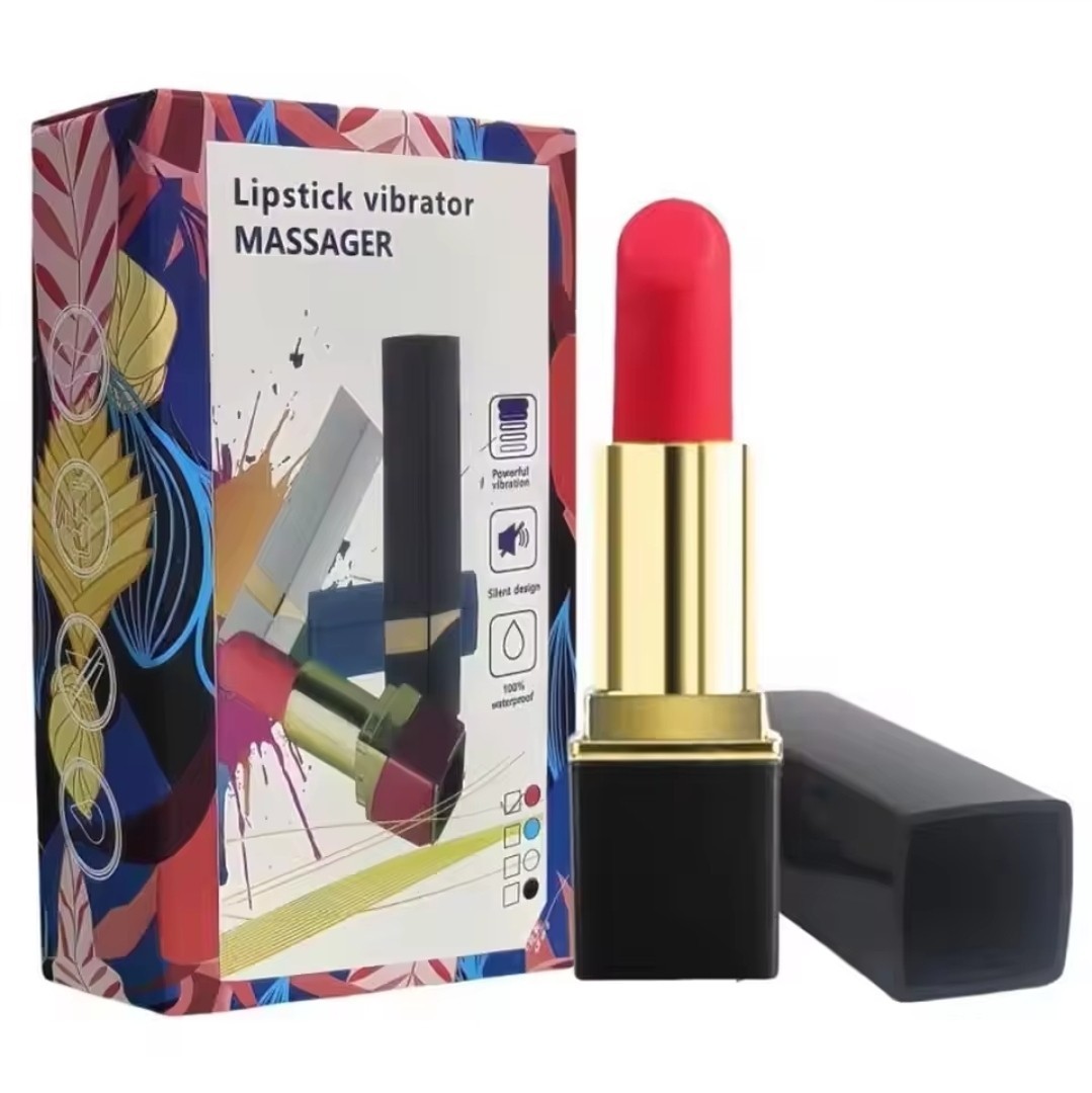 Rechargeable Silicone Lipstick Vibrator Clitoral Stimulator 10 Speed Sex Toy