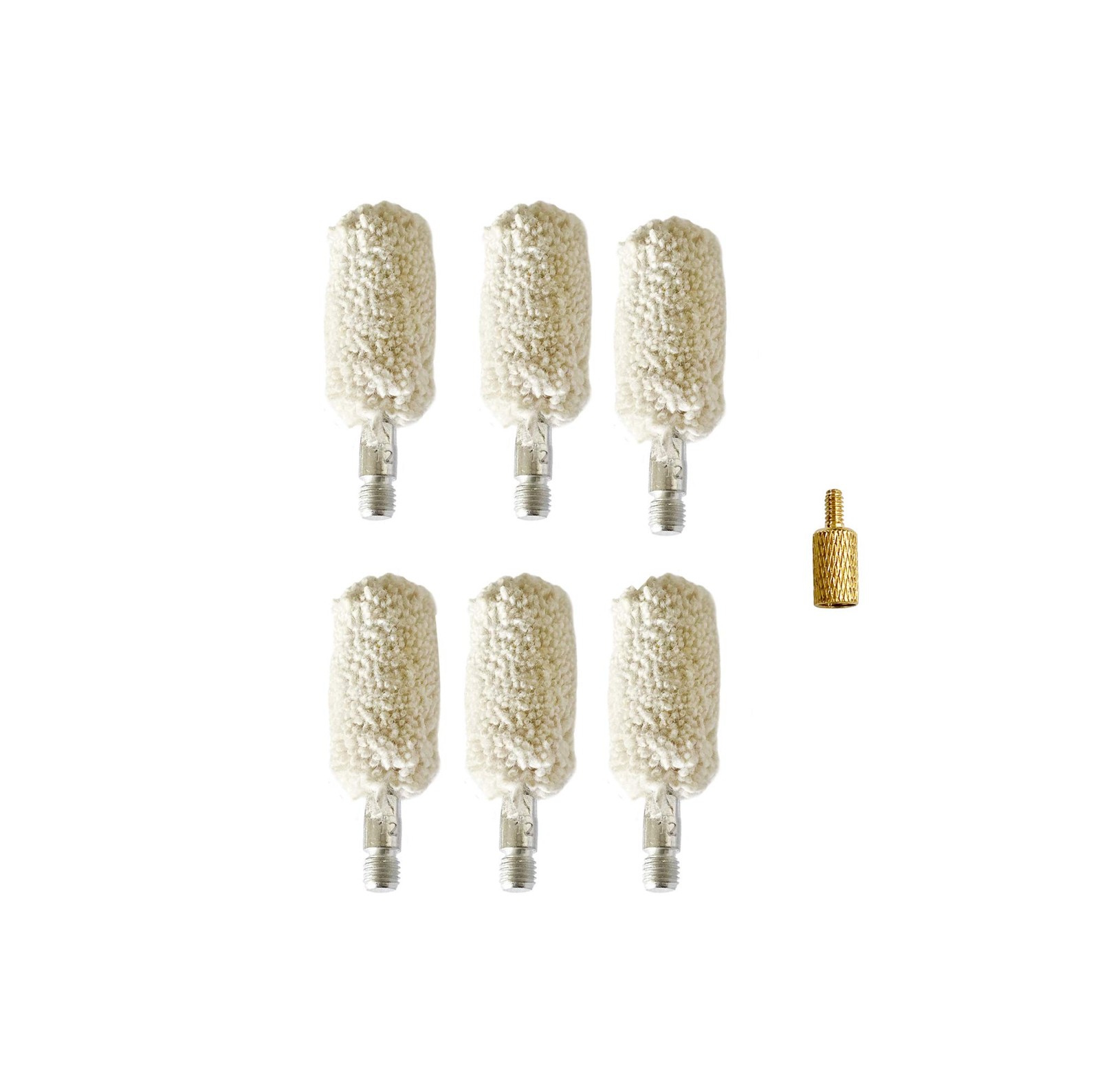 Bore Baby 12 Gauge Mop Gun Cleaning Brushes for 12ga 12Gauge, 12 Guage