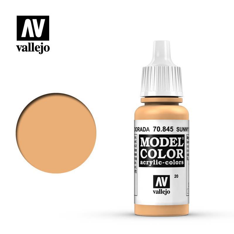 Vallejo Model Color 70845 Sunny Skin Tone Acrylic Paint