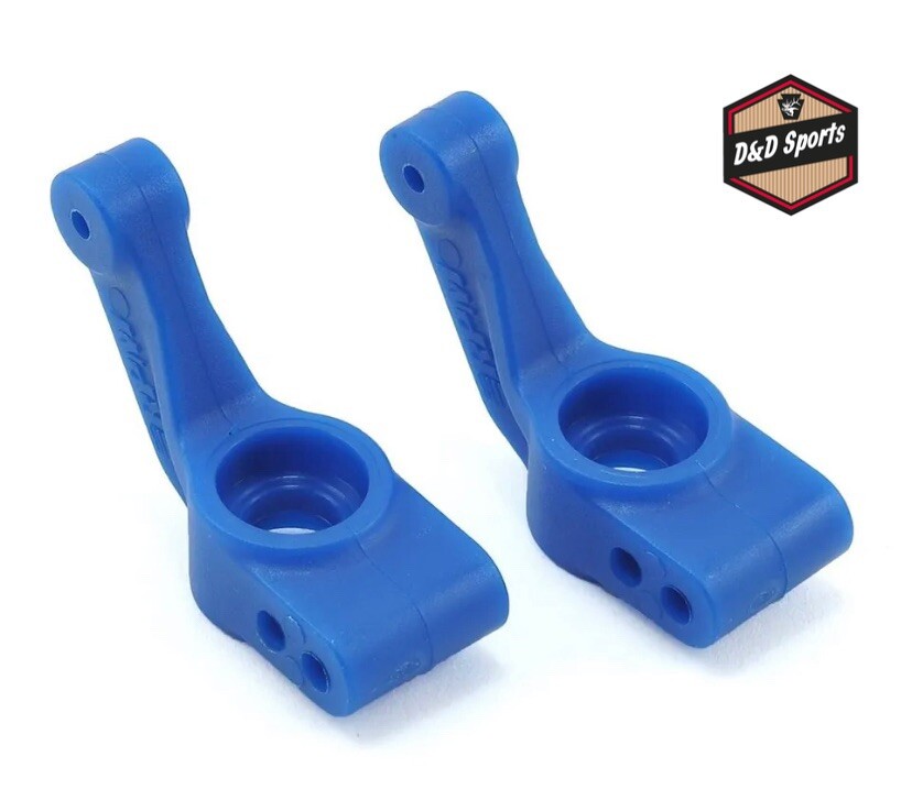 RPM 80385 Rear Traxxas Slash/Stampede/Rustler Stub Axle Carriers (2) (Blue)