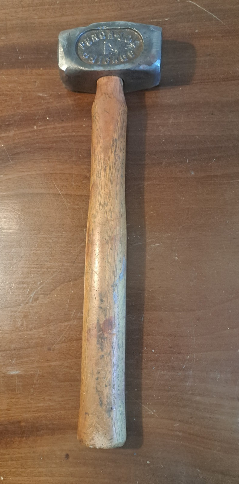 Vintage Blacksmith Punch-Lok Forging Hammer Chicago Original Wood Handle