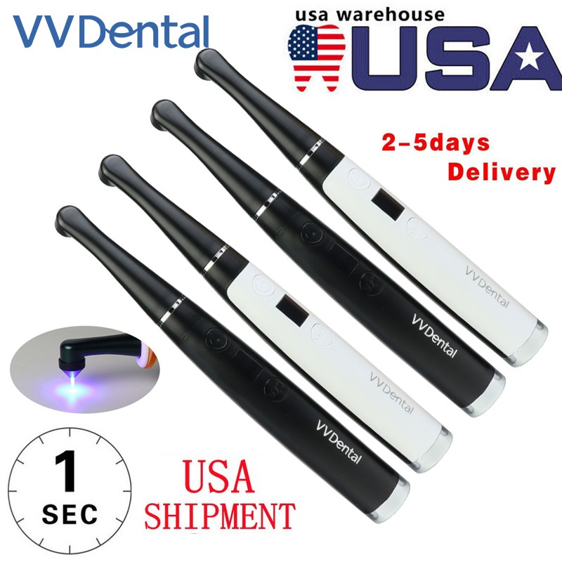 Wireless Dental LED Cure Curing Light Lamp 2500mw/cm² 1 Second Resin Curing