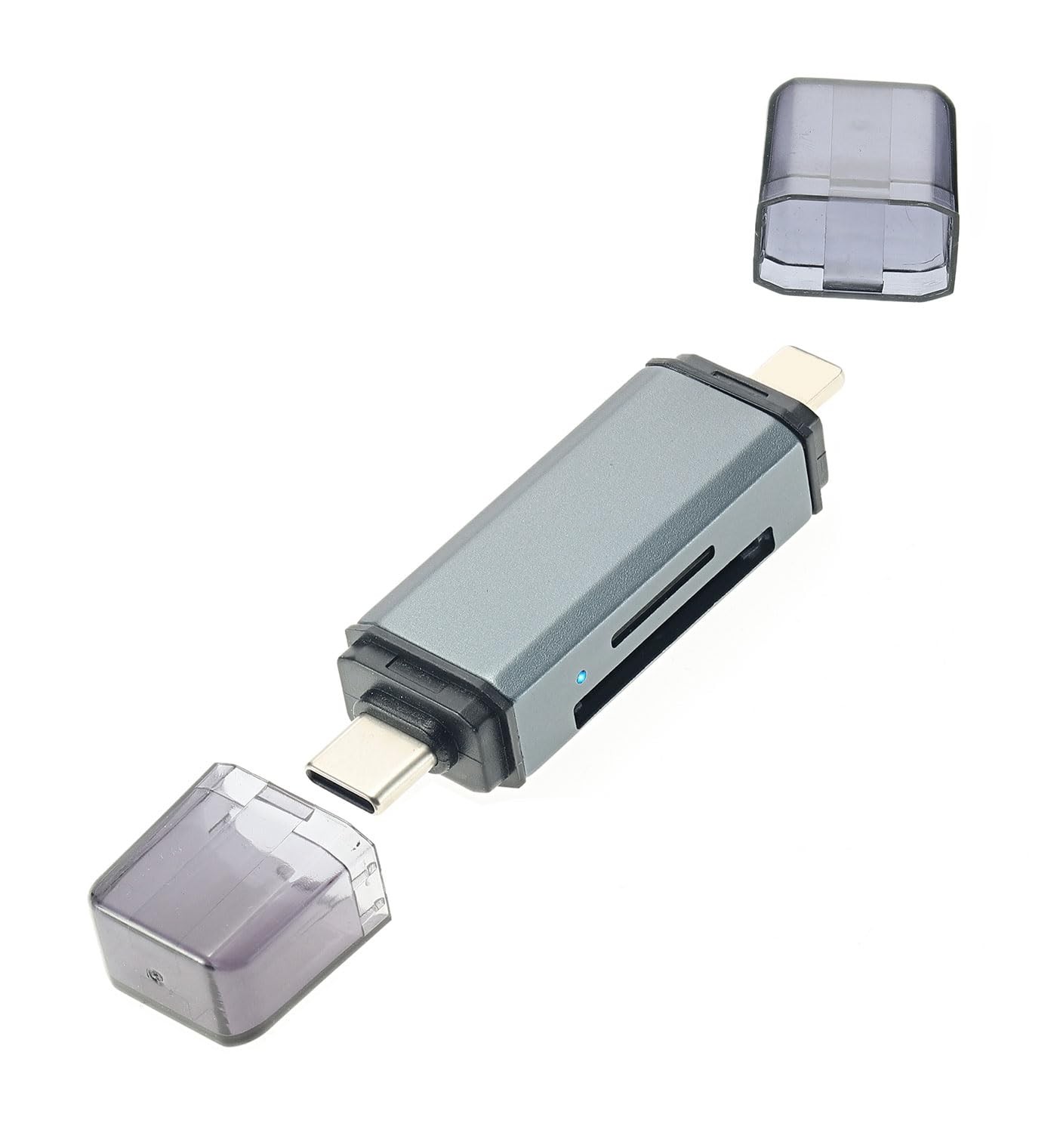 SD Card Reader for iPhone, Memory Readers Digital Camera Adapter Grey