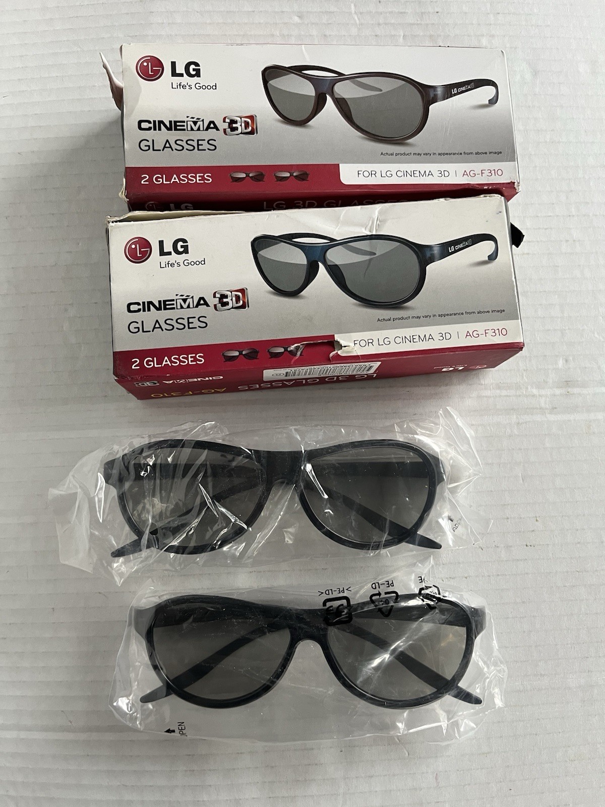 LG Cinema 3D Glasses (3 Pairs ) AG-F310 For LG Cinema 3D.