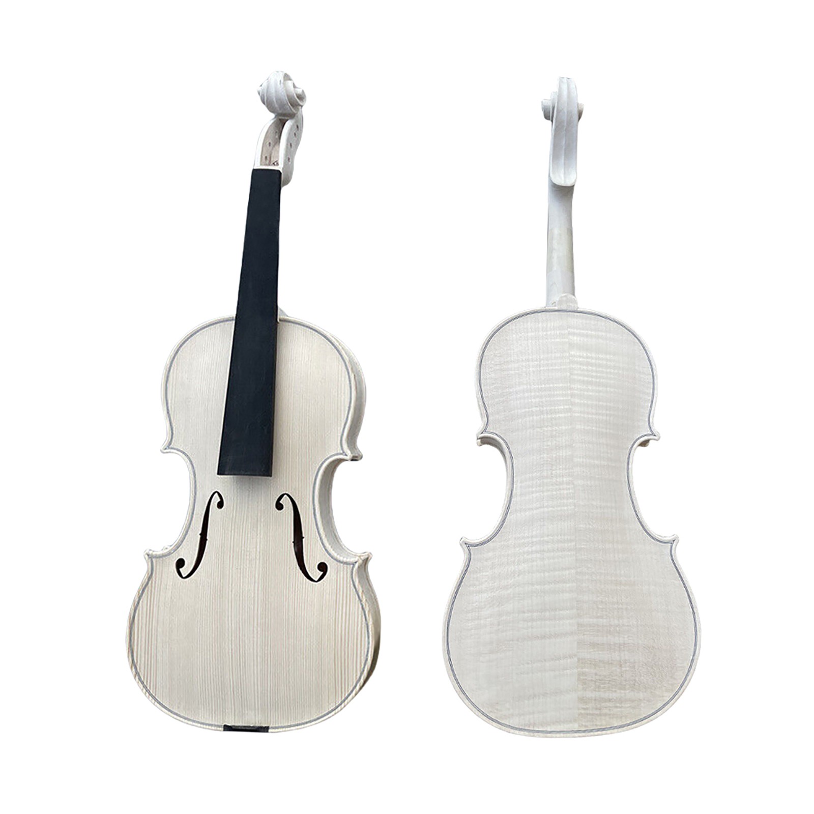 Handmade Unfinished Violin 4/4 Flame Maple Back Spruce Top Professional Luthier