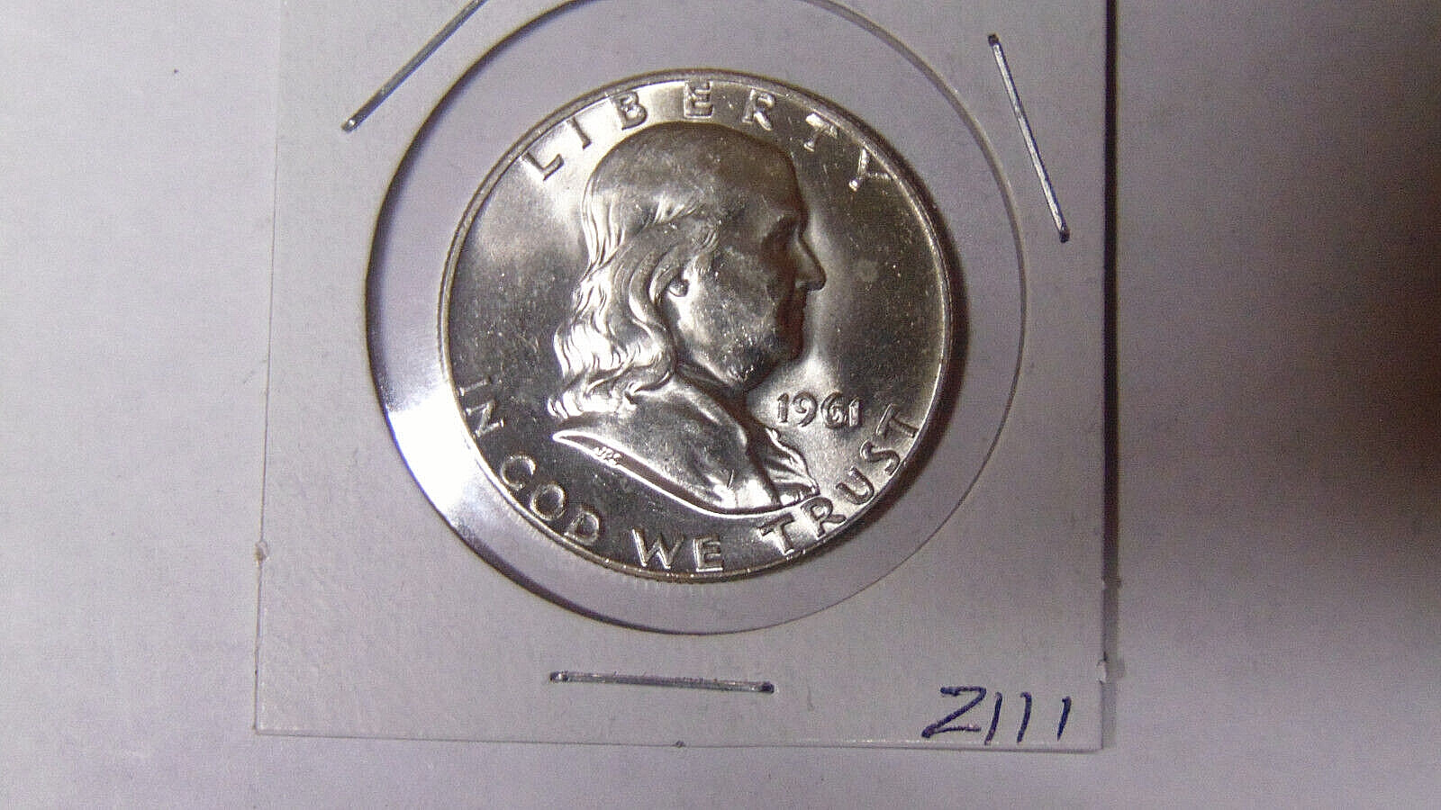 BU 1961-D Franklin Silver Half Dollar Uncirculated Denver Mint (7124)