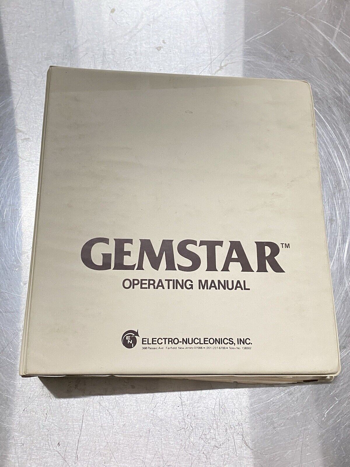 GemStar Clinical chemistry Analyzer - Instructions Manual / Users Book