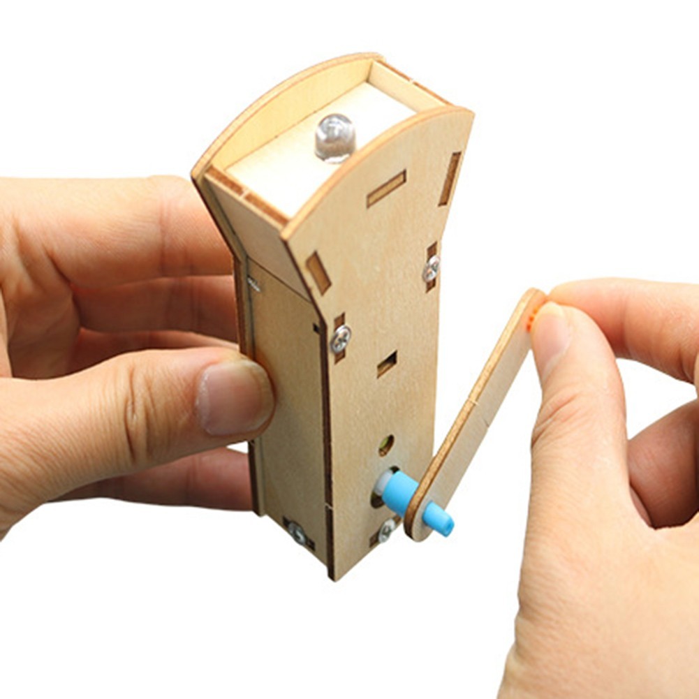 Hand Cranked Flashlight Kit for Understanding Electricity and Circuits