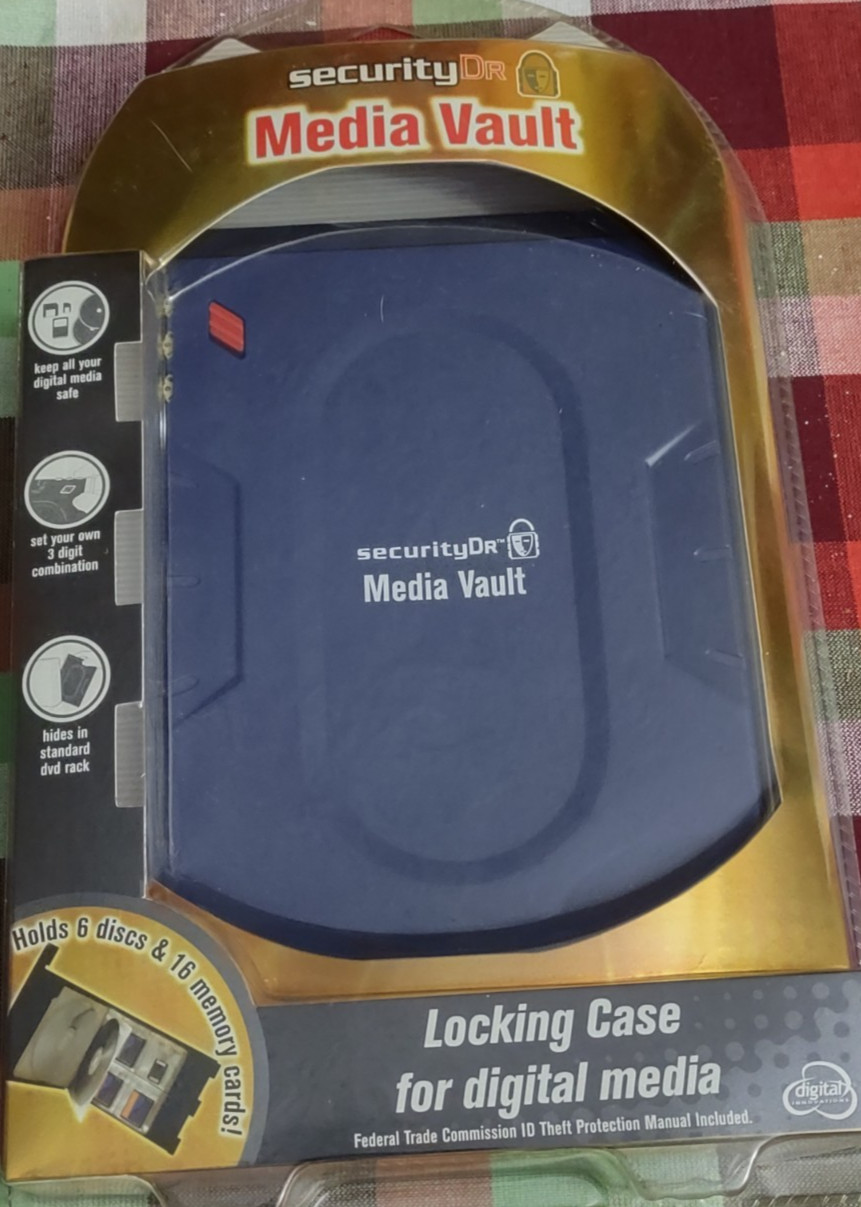 Security Dr. Media Vault Locking Case for Digital Media - New