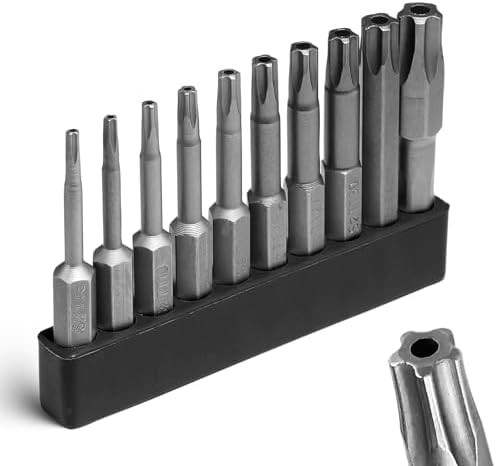 5 Point Torx Plus Bit Set 10pcs Tamper-Proof Security Bits Safety Torx Bit Set S