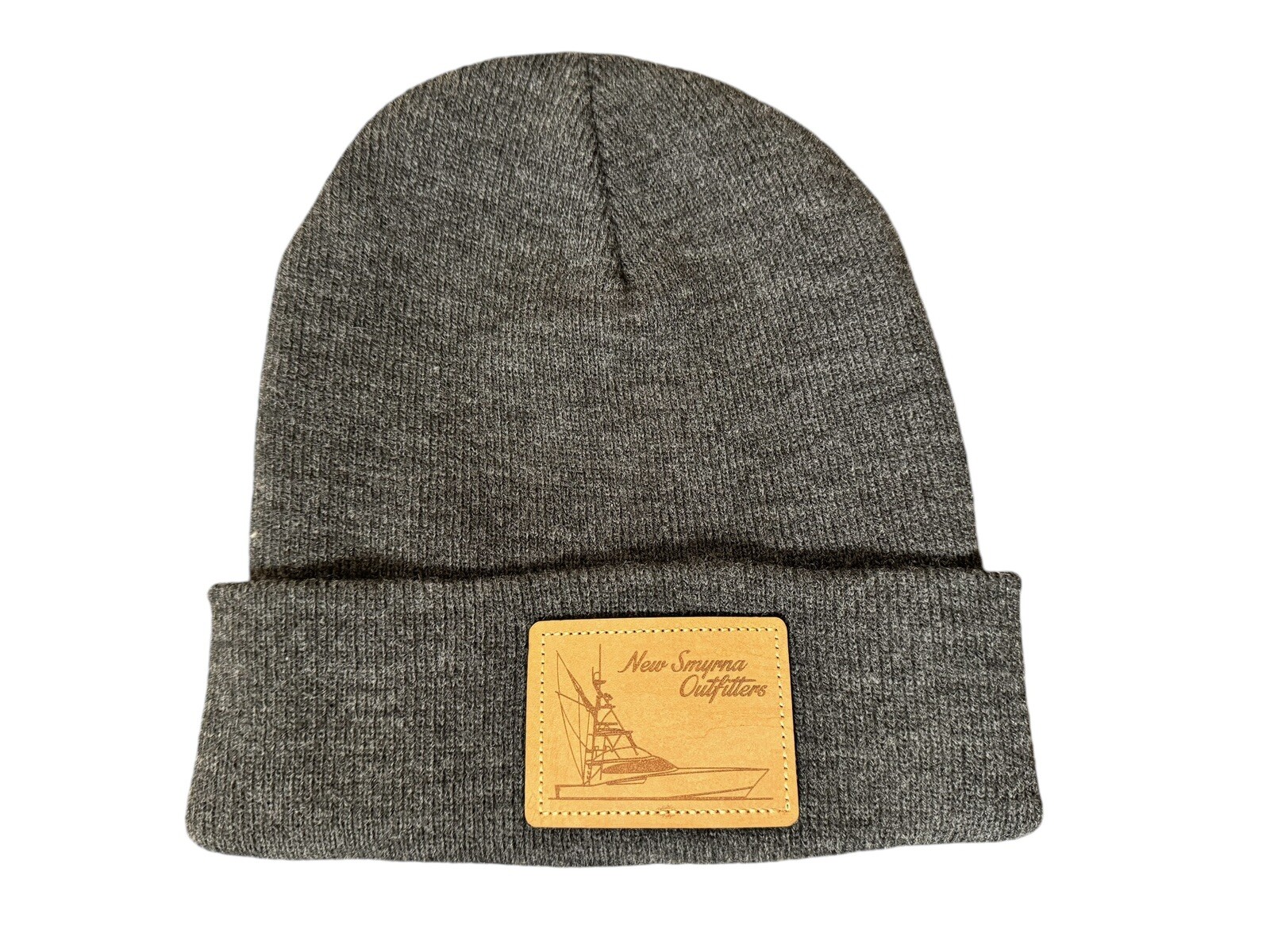 New Smyrna Outfitters Knit Beanie Cap Gray Adult One Size