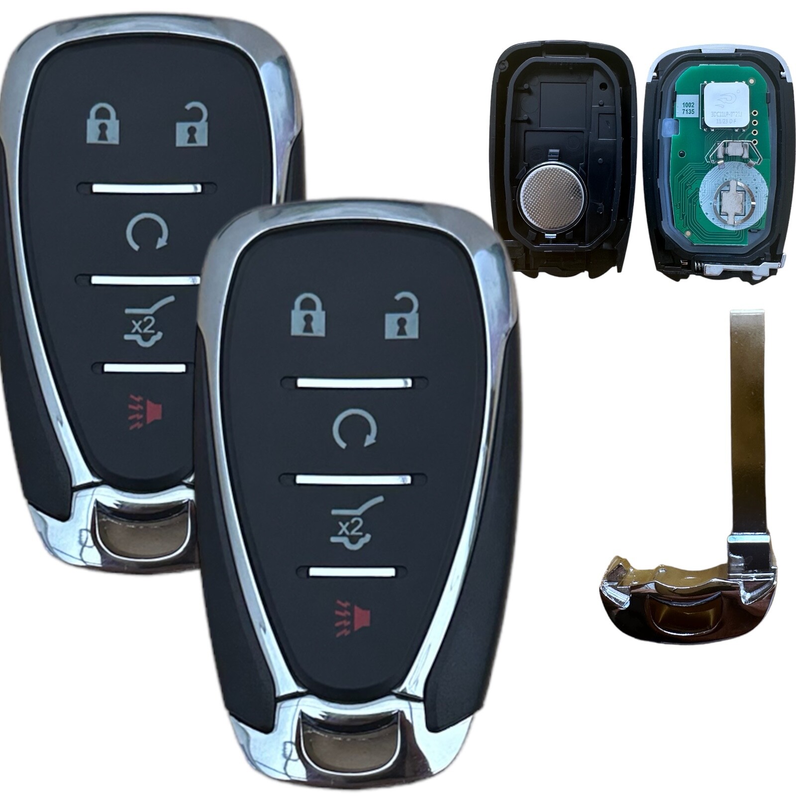 2 For 2018-2021 CHEVROLET EQUINOX SMART KEY PROXIMITY REMOTE FOB 13584498 HYQ4AA