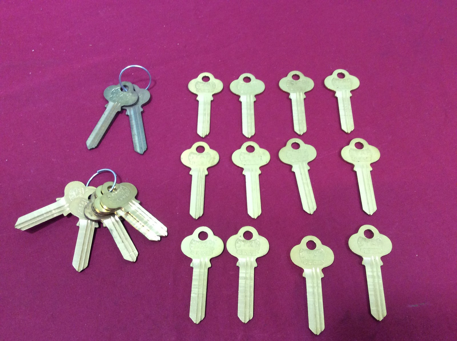 Corbin by Star 1001EN, EG & 1001EL Key Blanks, Set of 20 -Locksmith