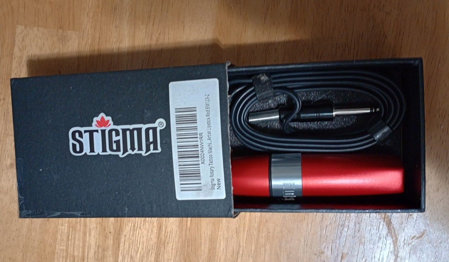 Stigma Rotary Tattoo Machine Professional Pen Lipstick Red